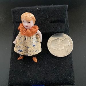 Vintage Tiny Bisque porcelain doll